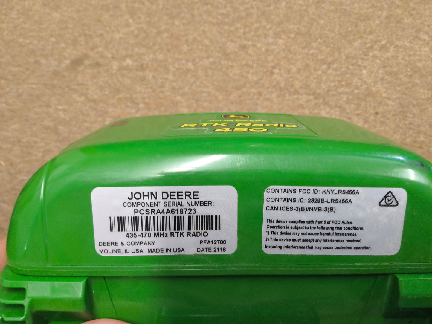 John Deere StarFire™ 3000 GPS Receiver