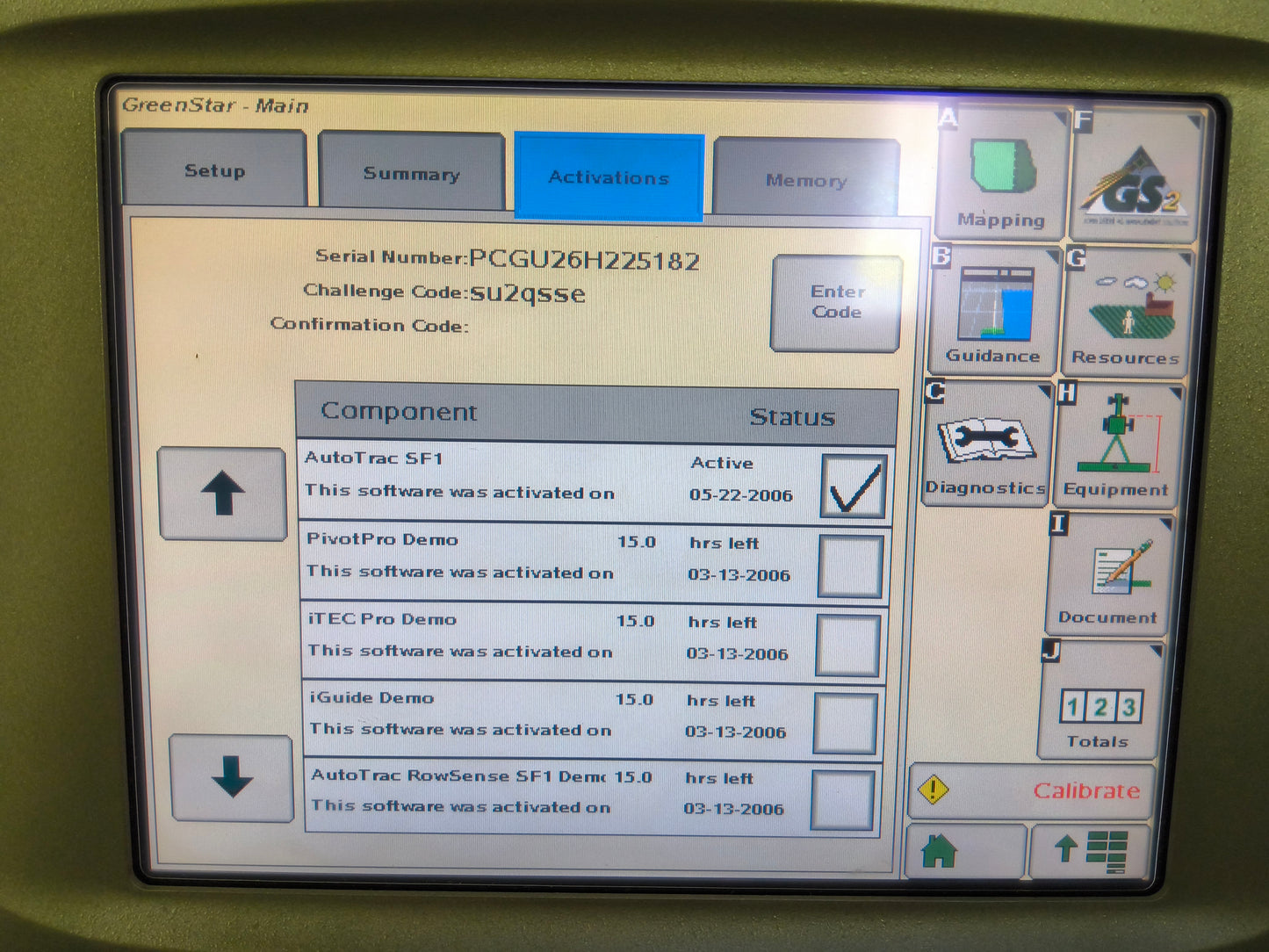 John Deere GreenStar™ GS2 2600 Display