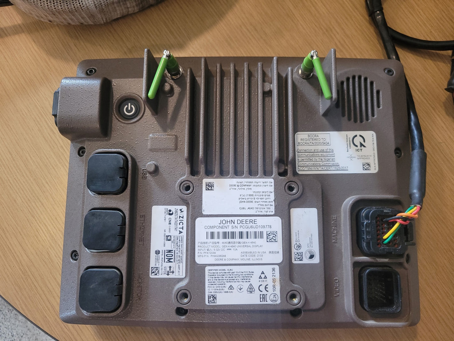 John Deere Gen 4 4640 Display