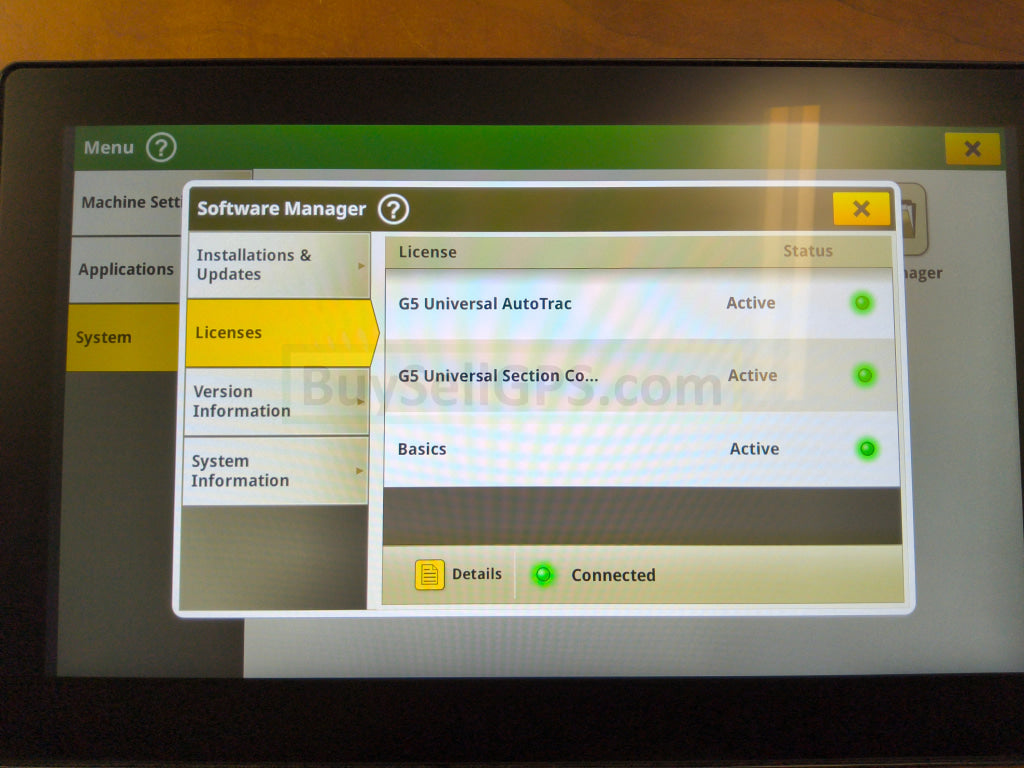 John Deere G5 Plus Universal Display With Permanent Activations Agriculture