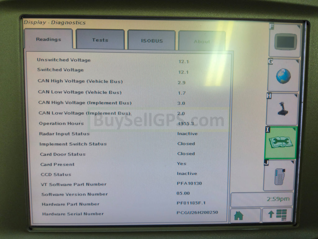 John Deere GreenStar™ GS2 2600 Display Agriculture