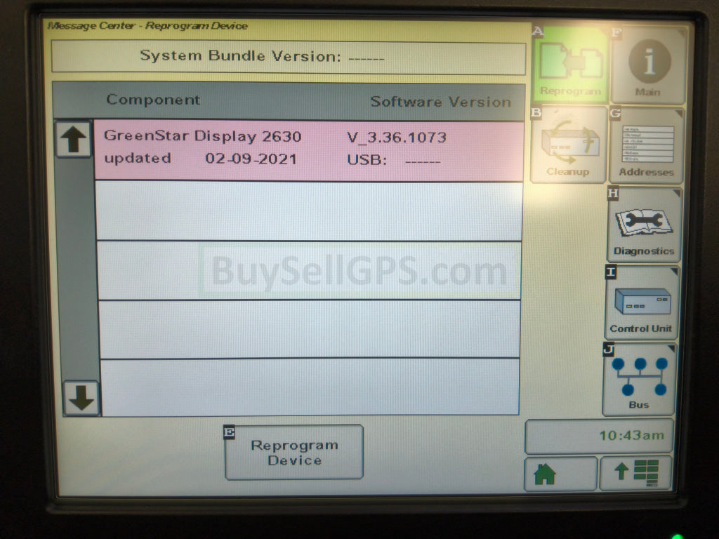 John Deere GreenStar™ GS3 2630 Display Agriculture