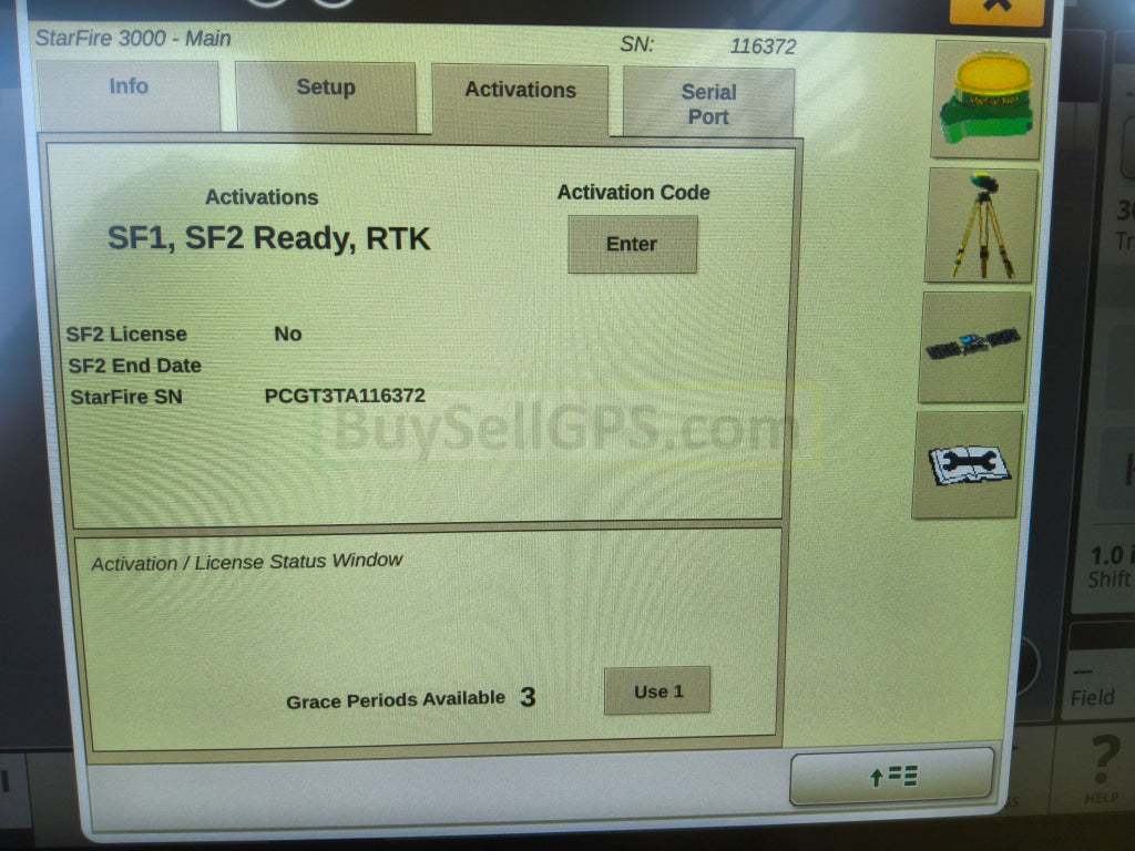 John Deere StarFire™ 3000 GPS Receiver Agriculture