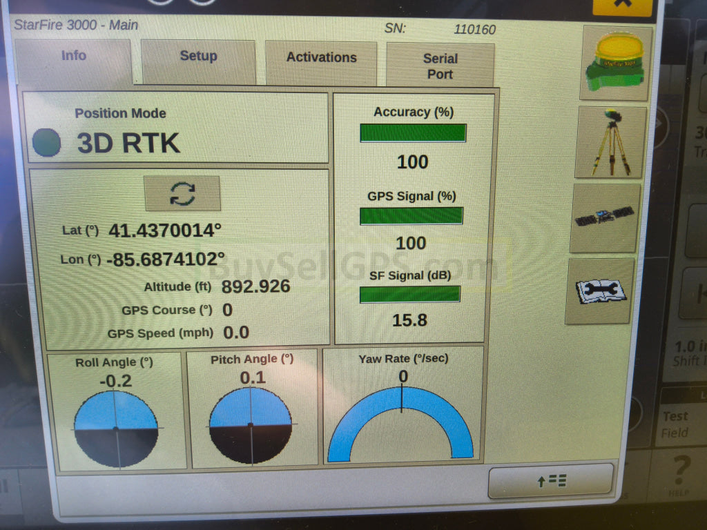 John Deere StarFire™ 3000 GPS Receiver Agriculture