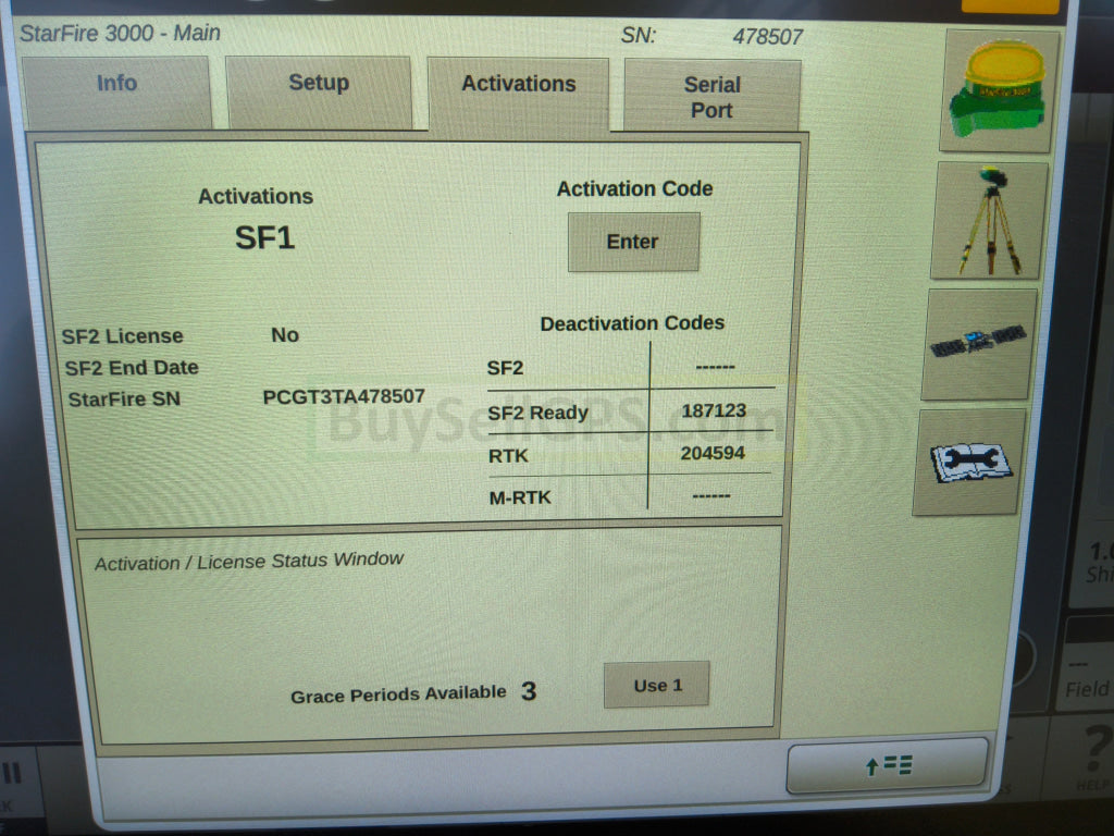 John Deere StarFire™ 3000 GPS Receiver Agriculture
