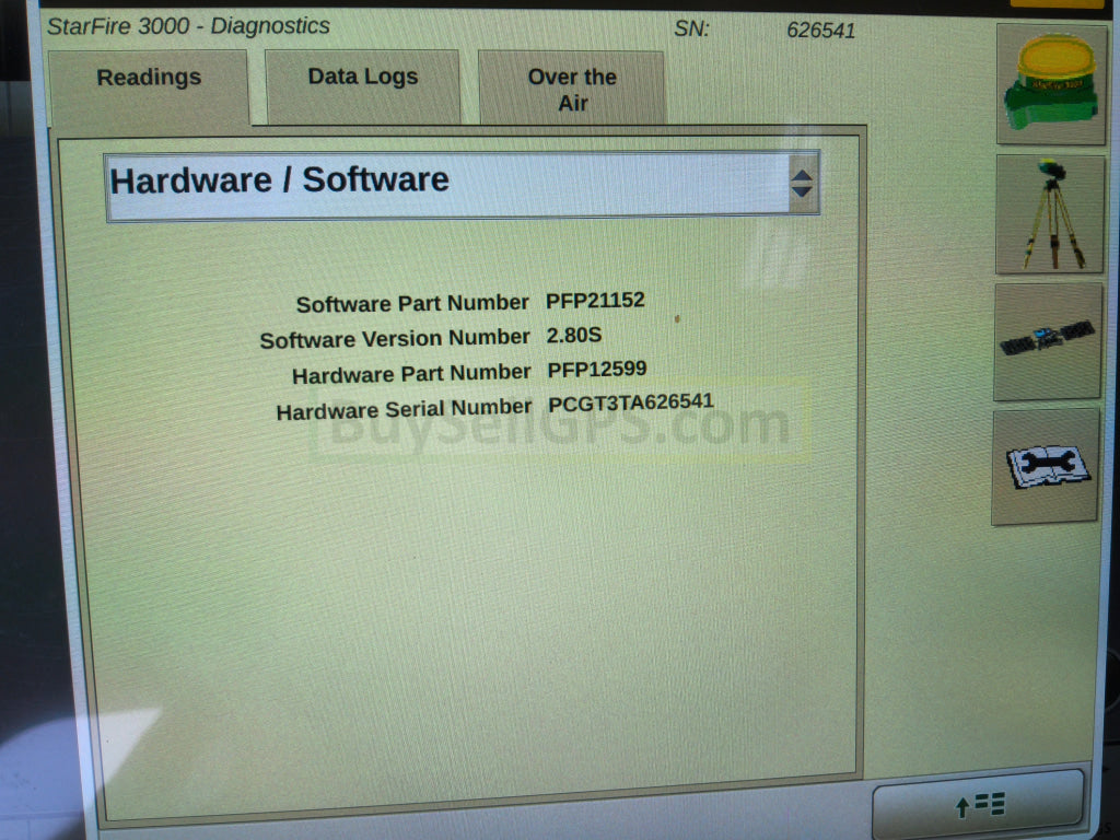 John Deere StarFire™ 3000 GPS Receiver 2013 | SF1 | Deluxe Shroud | Fair to Good Condition missing part of one decal
