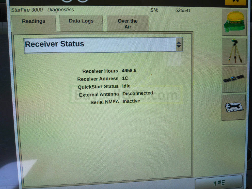 John Deere StarFire™ 3000 GPS Receiver 2013 | SF1 | Deluxe Shroud | Fair to Good Condition missing part of one decal
