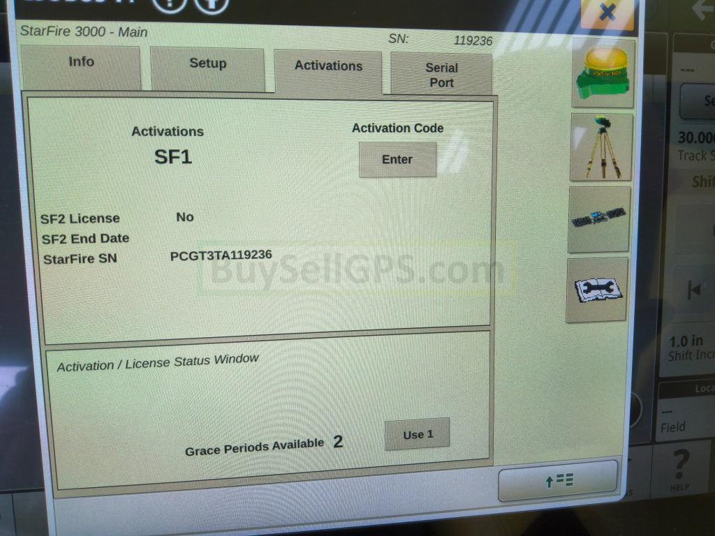 John Deere StarFire™ 3000 GPS Receiver Agriculture