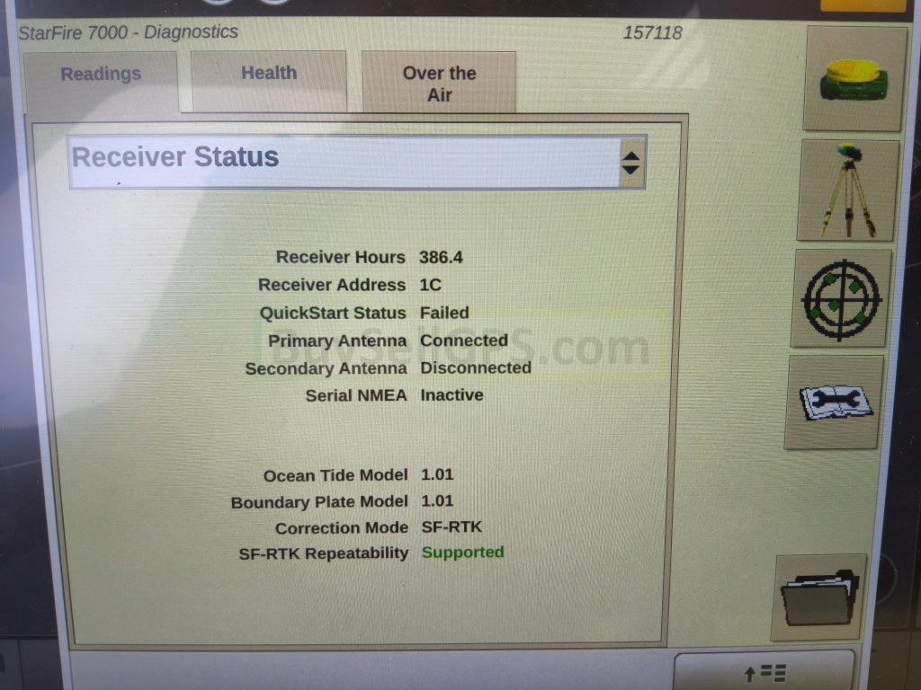 John Deere StarFire™ 7000 Universal GPS Receiver Agriculture