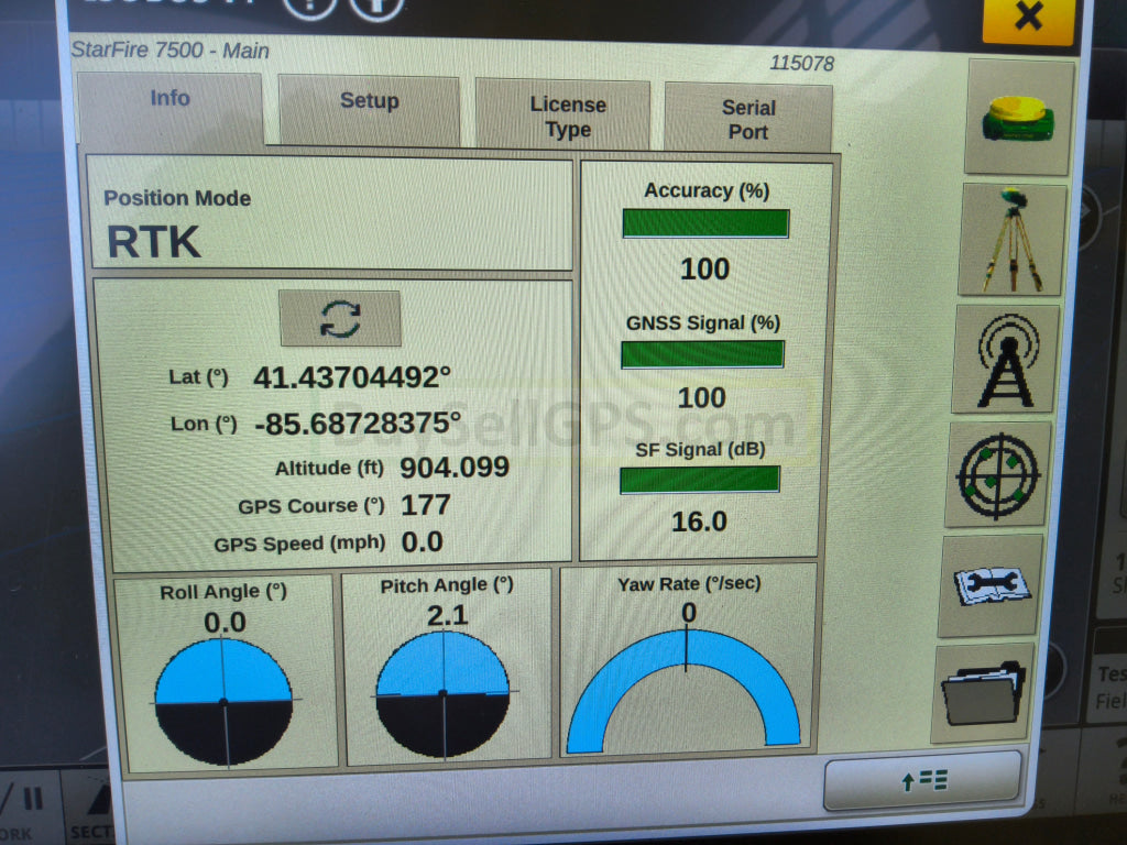 John Deere StarFire™ 7500 Universal GPS Receiver Agriculture