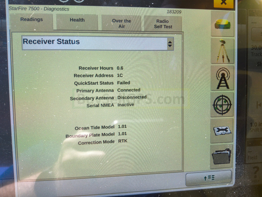 John Deere StarFire™ 7500 Universal GPS Receiver Agriculture