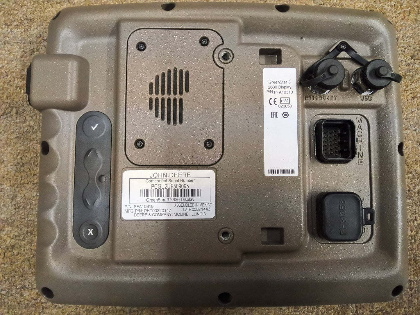 John Deere GreenStar™ GS3 2630 Display