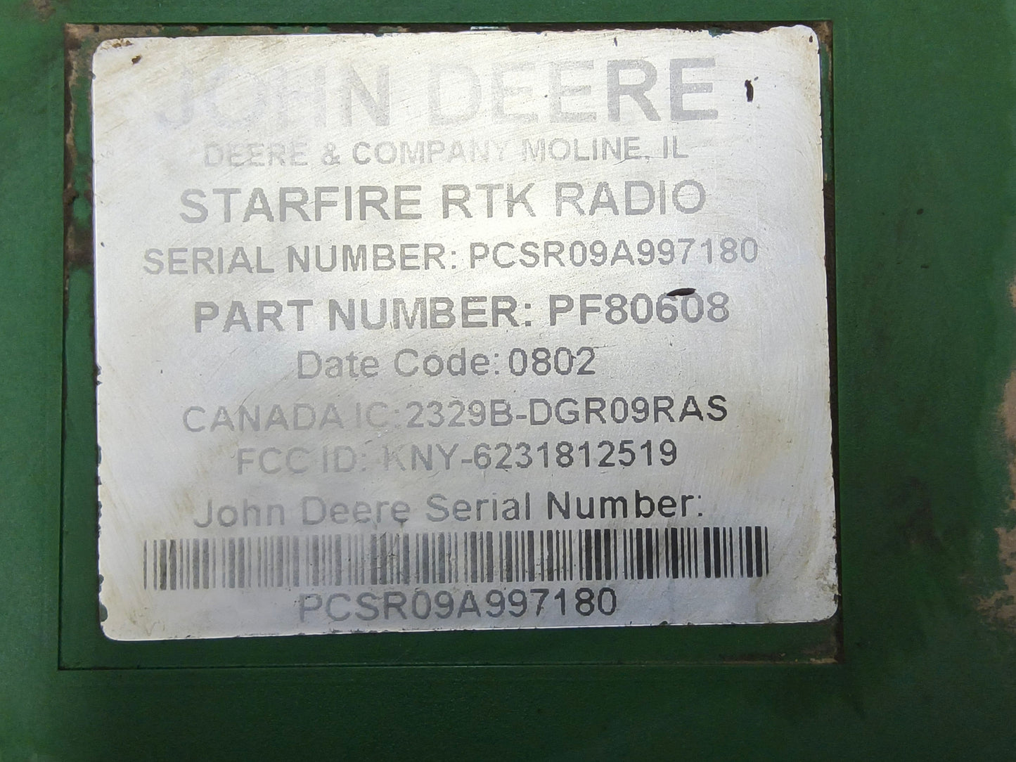 John Deere RTK Radio 900