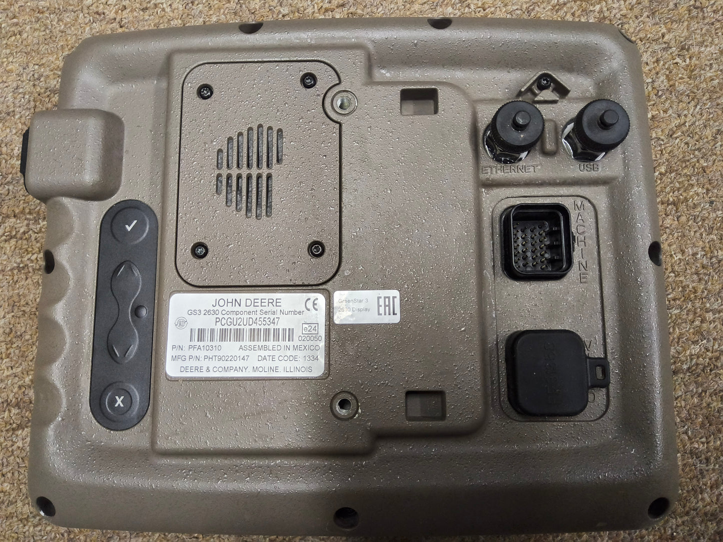 John Deere GreenStar™ GS3 2630 Display