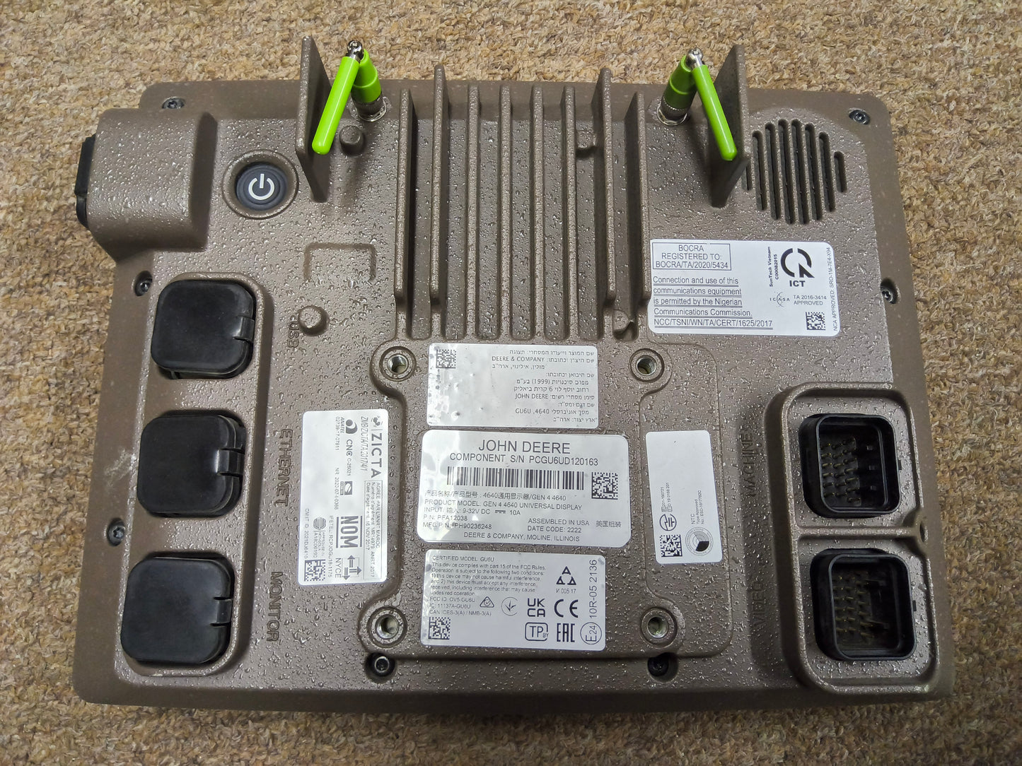 John Deere Gen 4 4640 Display