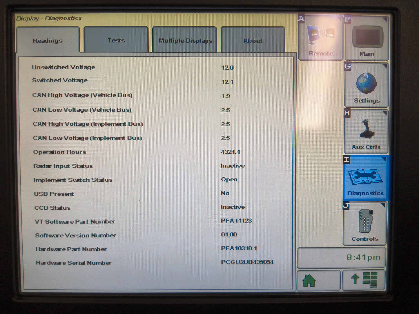 John Deere GreenStar™ GS3 2630 Display