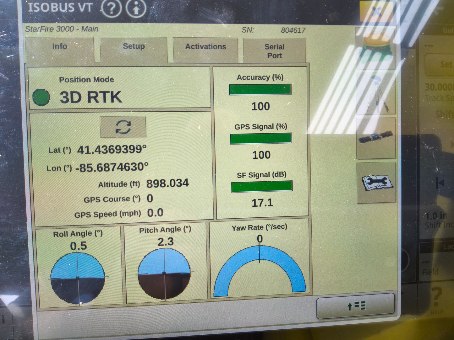 John Deere StarFire™ 3000 GPS Receiver