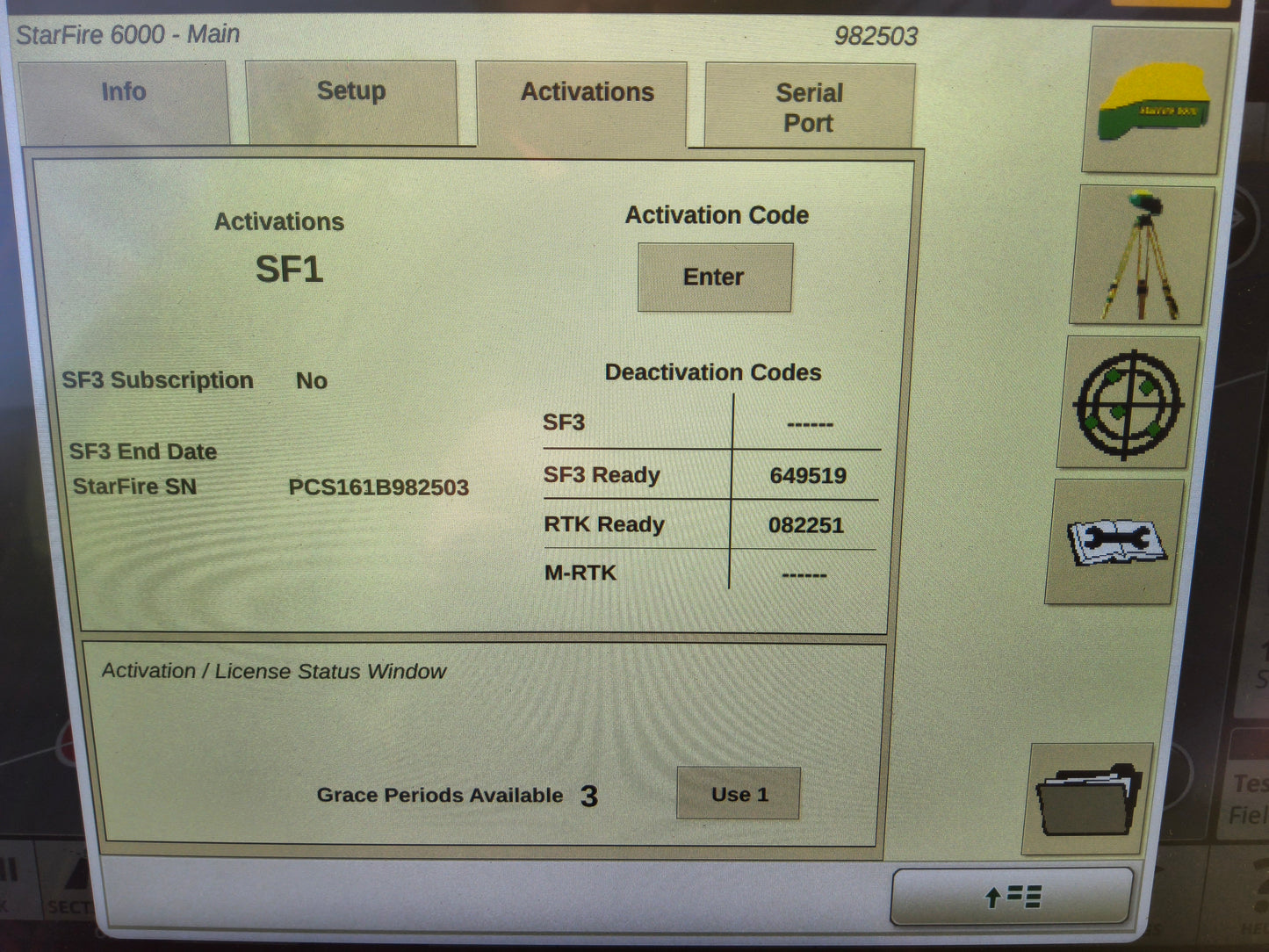 John Deere StarFire™ 6000 GPS Receiver