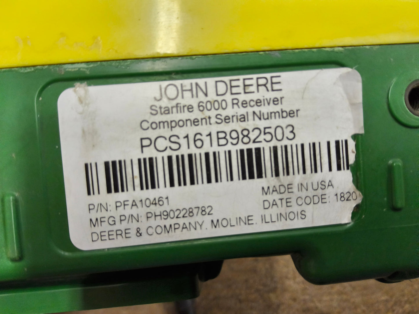 John Deere StarFire™ 6000 GPS Receiver