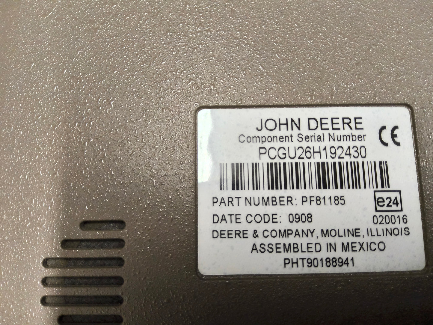 John Deere GreenStar™ GS2 2600 Display