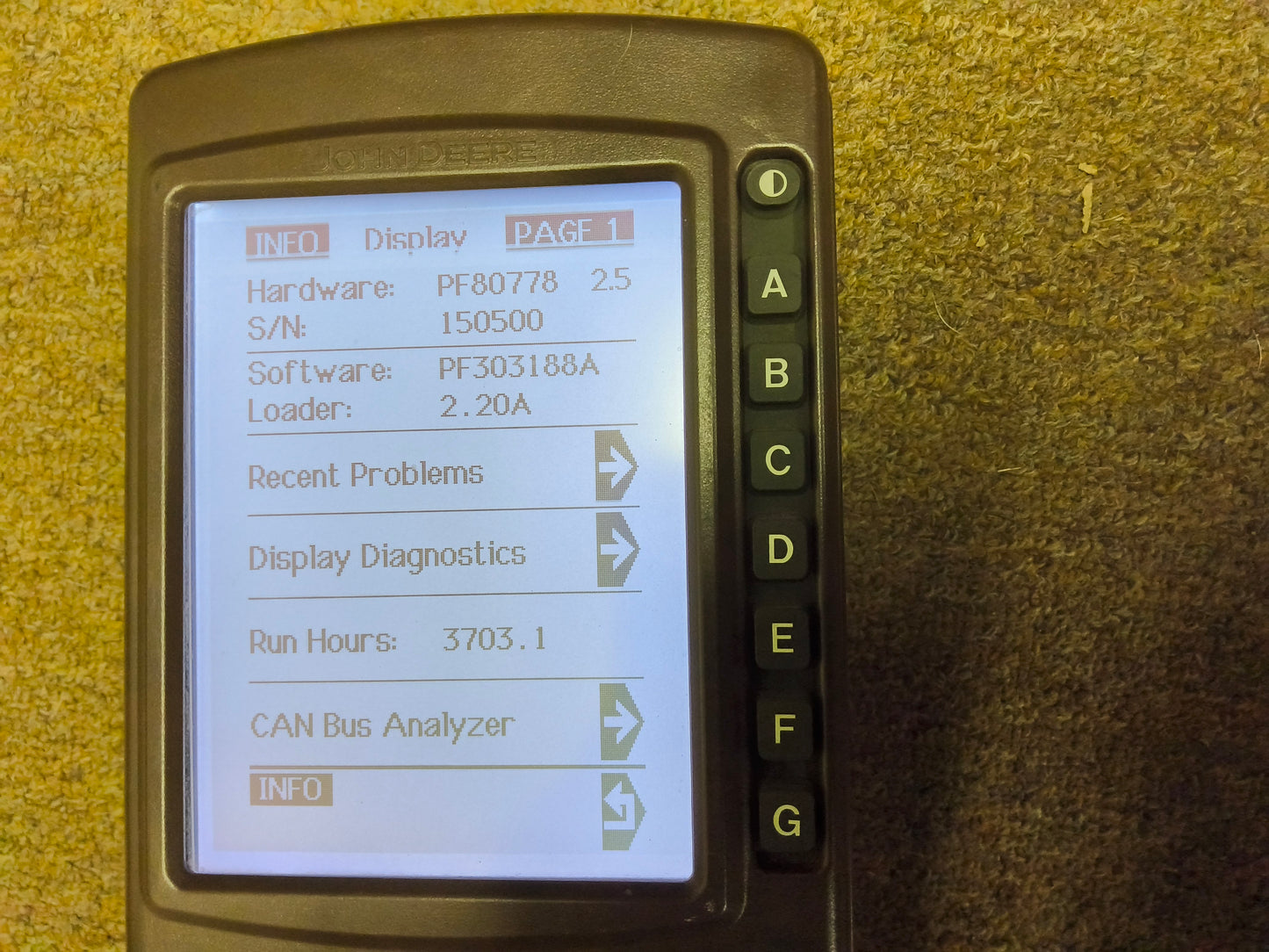 John Deere Original GreenStar™ Display (GSD4 / BrownBox) - Key Cards Mobile Processors etc
