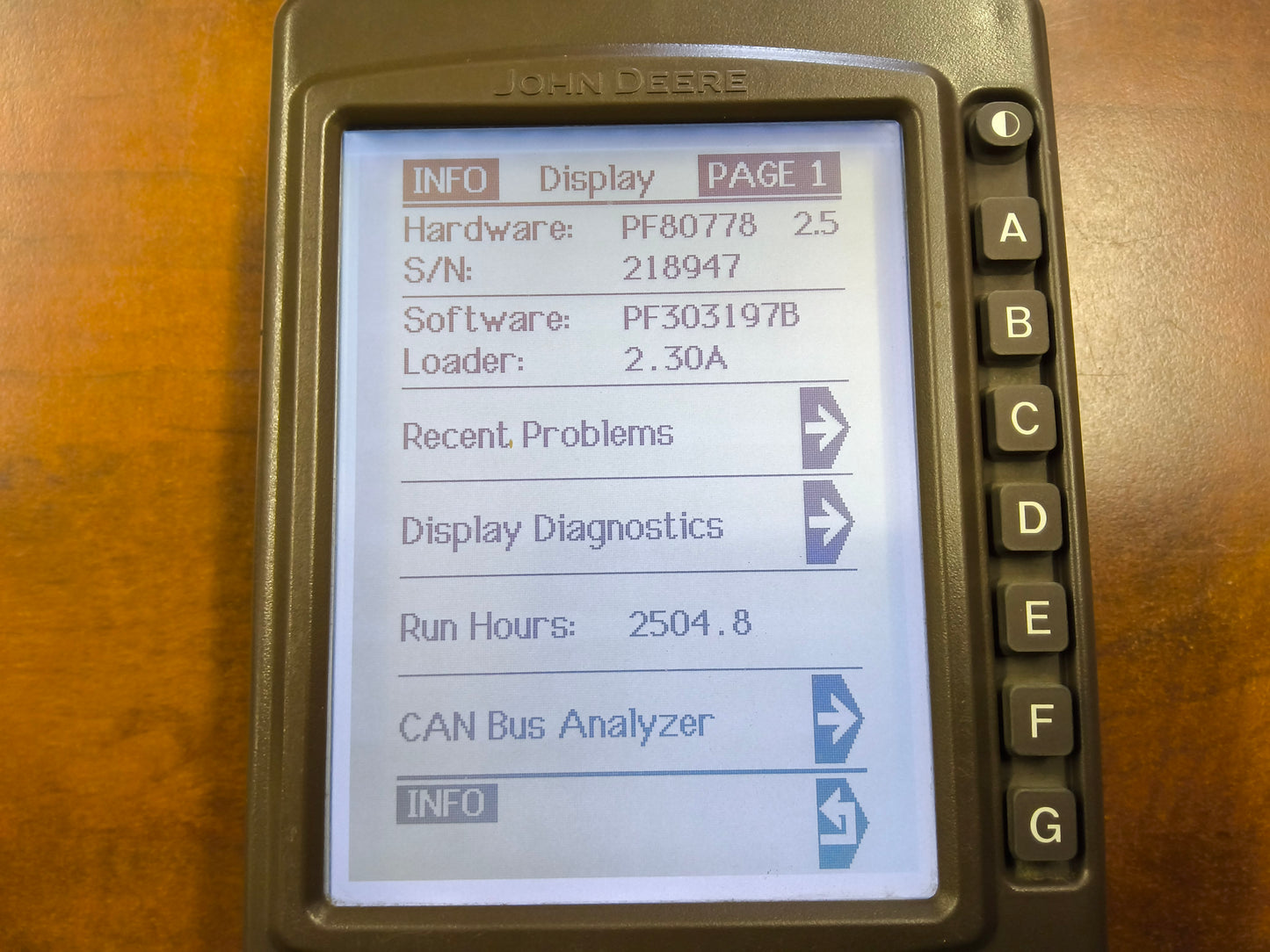 John Deere Original GreenStar™ Display (GSD4 / BrownBox) - Key Cards Mobile Processors etc