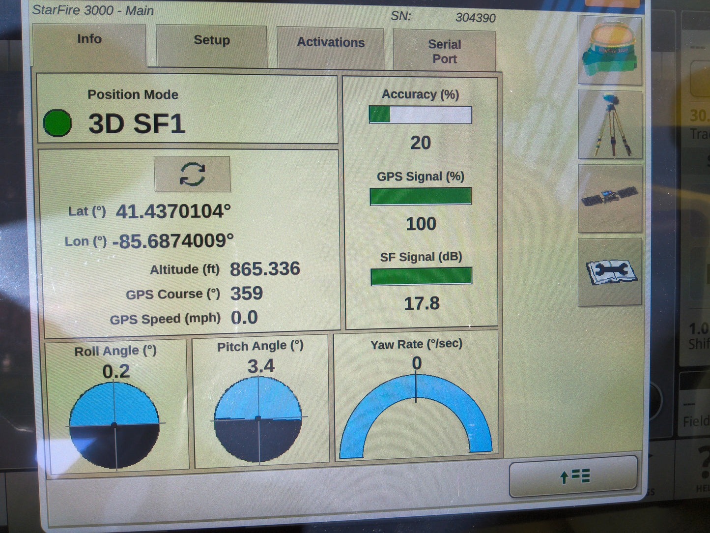 John Deere StarFire™ 3000 GPS Receiver