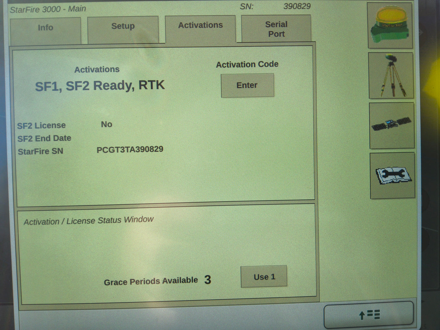 John Deere StarFire™ 3000 GPS Receiver