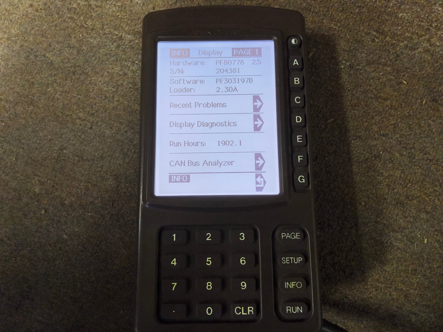 John Deere Original GreenStar™ Display (GSD4 / BrownBox) - Key Cards Mobile Processors etc