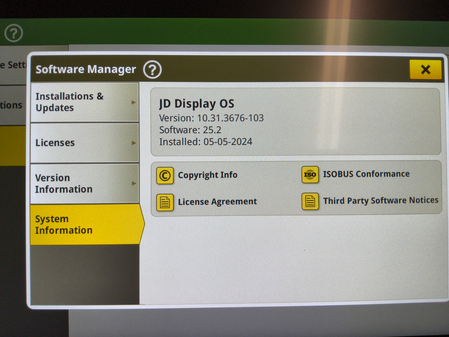 John Deere G5 Universal Display