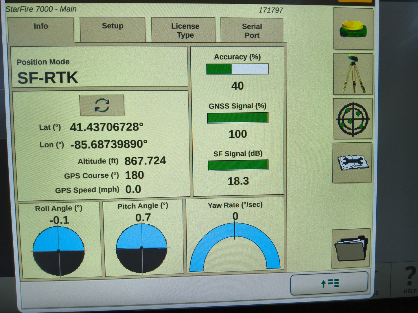 John Deere StarFire™ 7000 Universal GPS Receiver