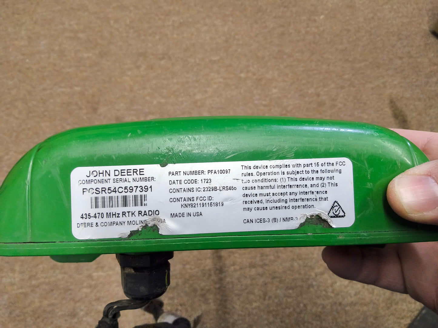 John Deere RTK Radio 450