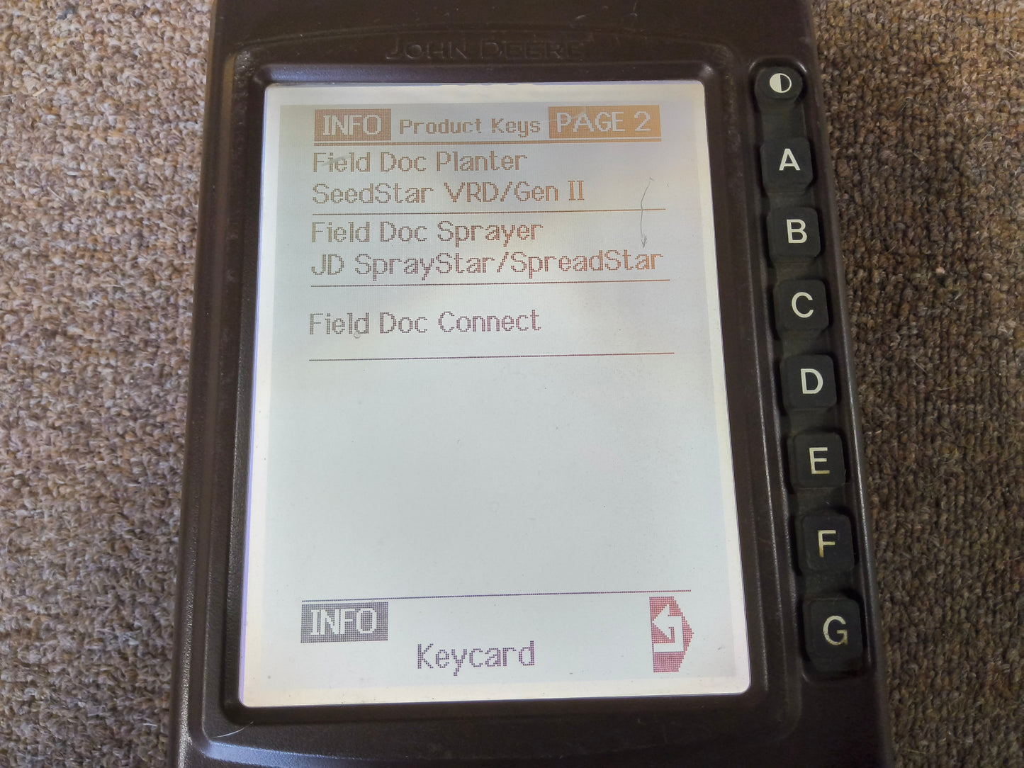 John Deere Original GreenStar™ Display (GSD4 / BrownBox) - Key Cards Mobile Processors etc