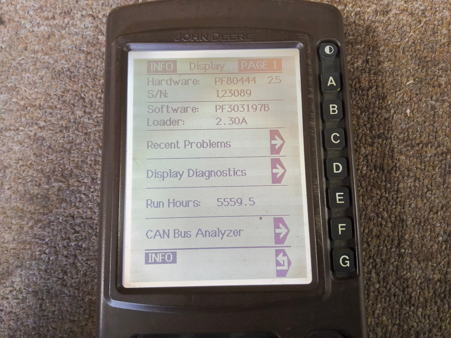 John Deere Original GreenStar™ Display (GSD4 / BrownBox) - Key Cards Mobile Processors etc