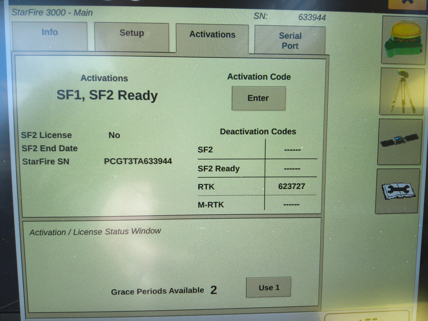 John Deere StarFire™ 3000 GPS Receiver