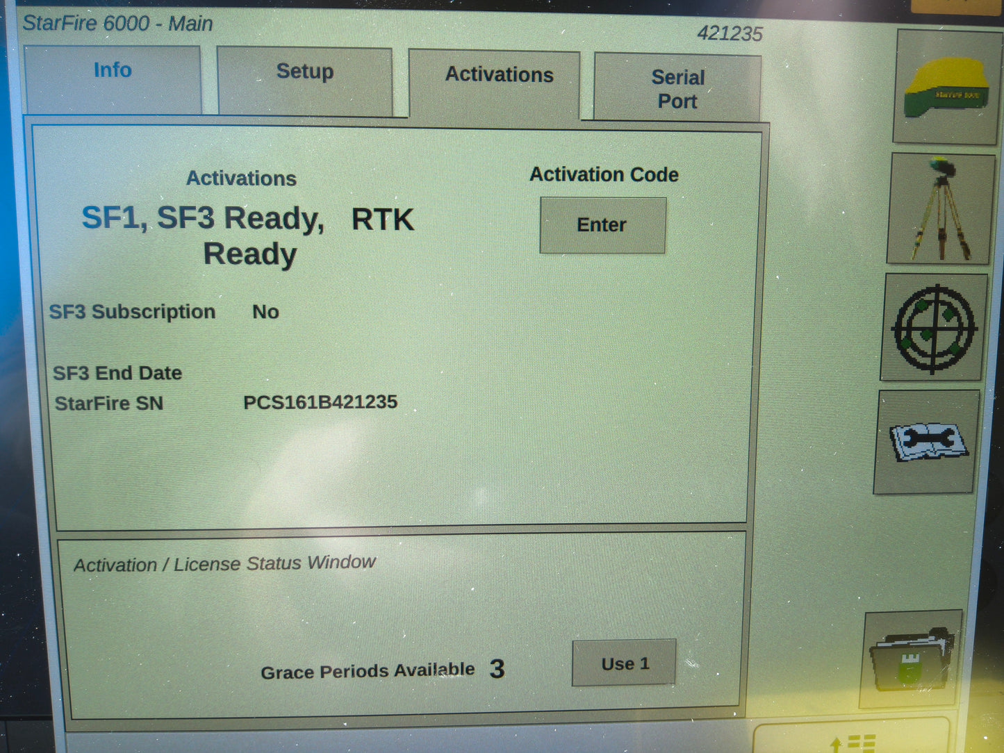 John Deere StarFire™ 6000 GPS Receiver