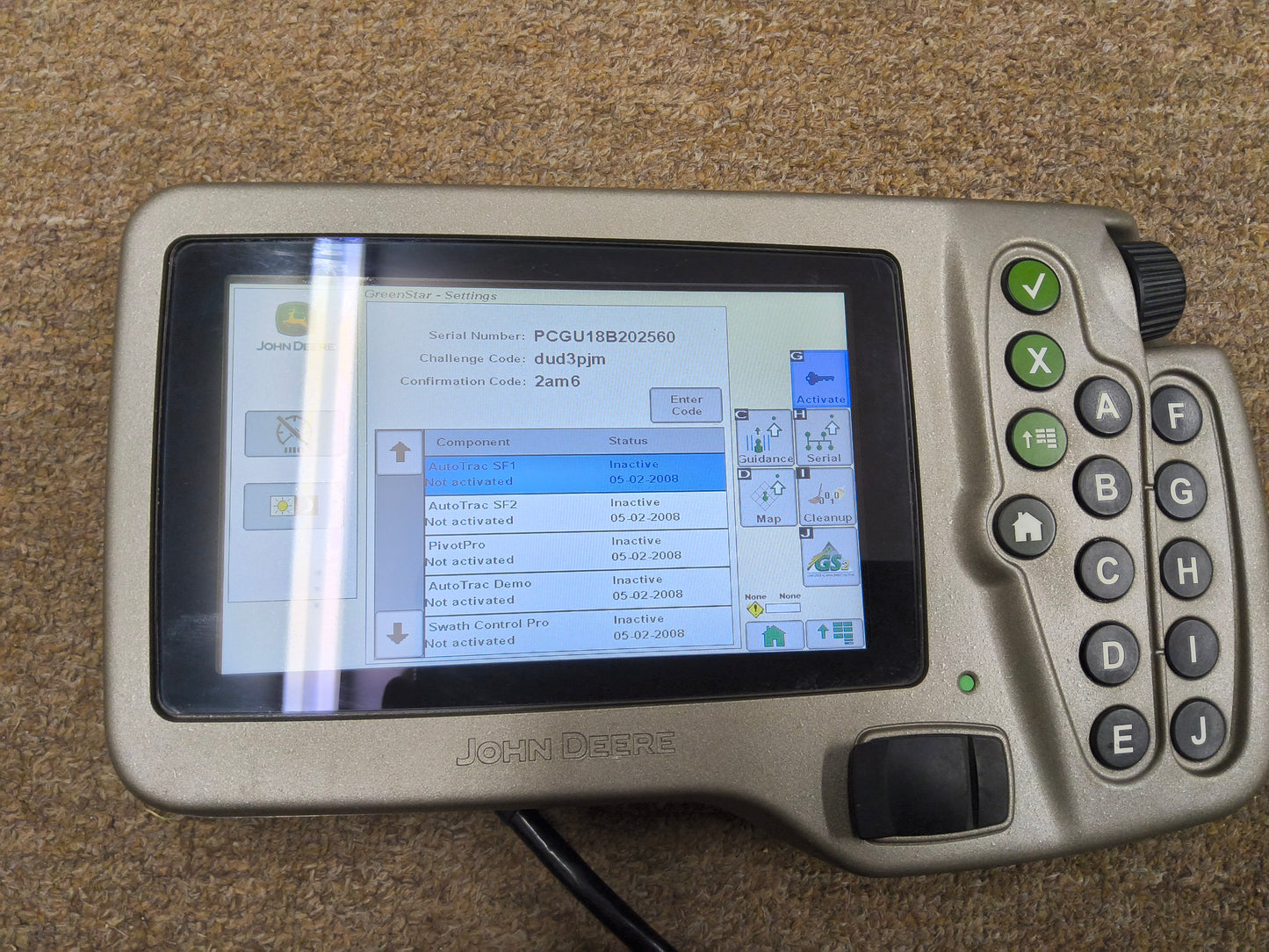 John Deere GS2 1800 Display