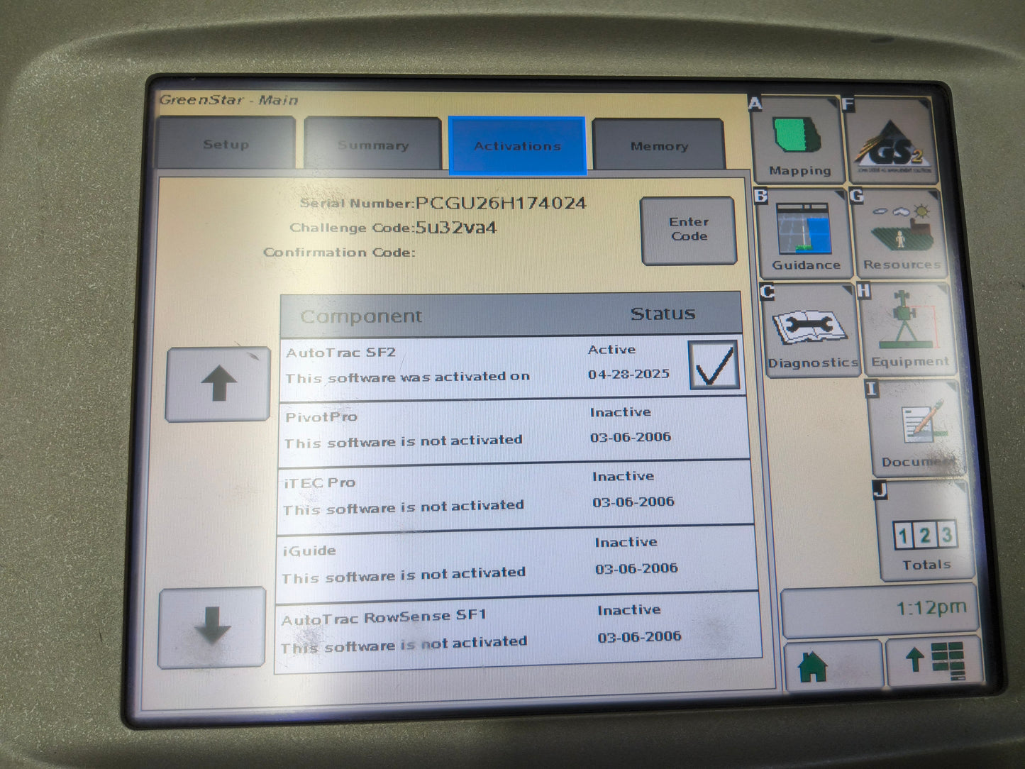 John Deere GreenStar™ GS2 2600 Display