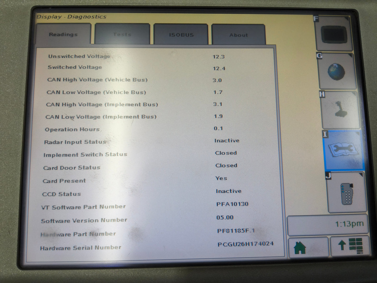 John Deere GreenStar™ GS2 2600 Display