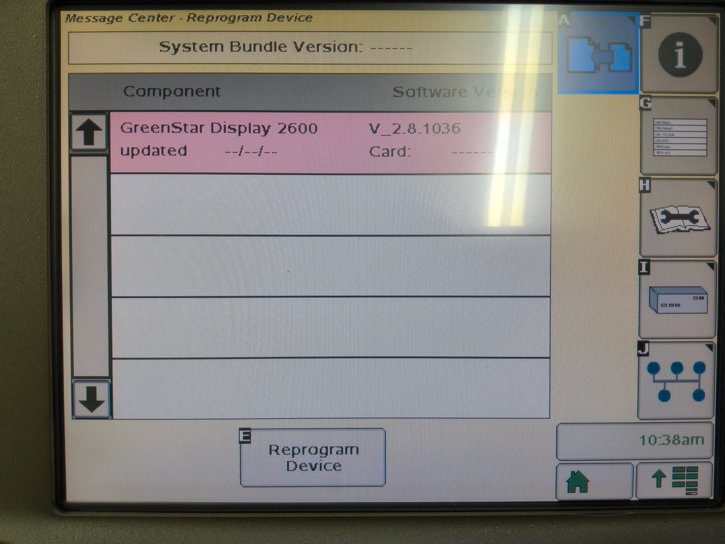 John Deere GreenStar™ GS2 2600 Display