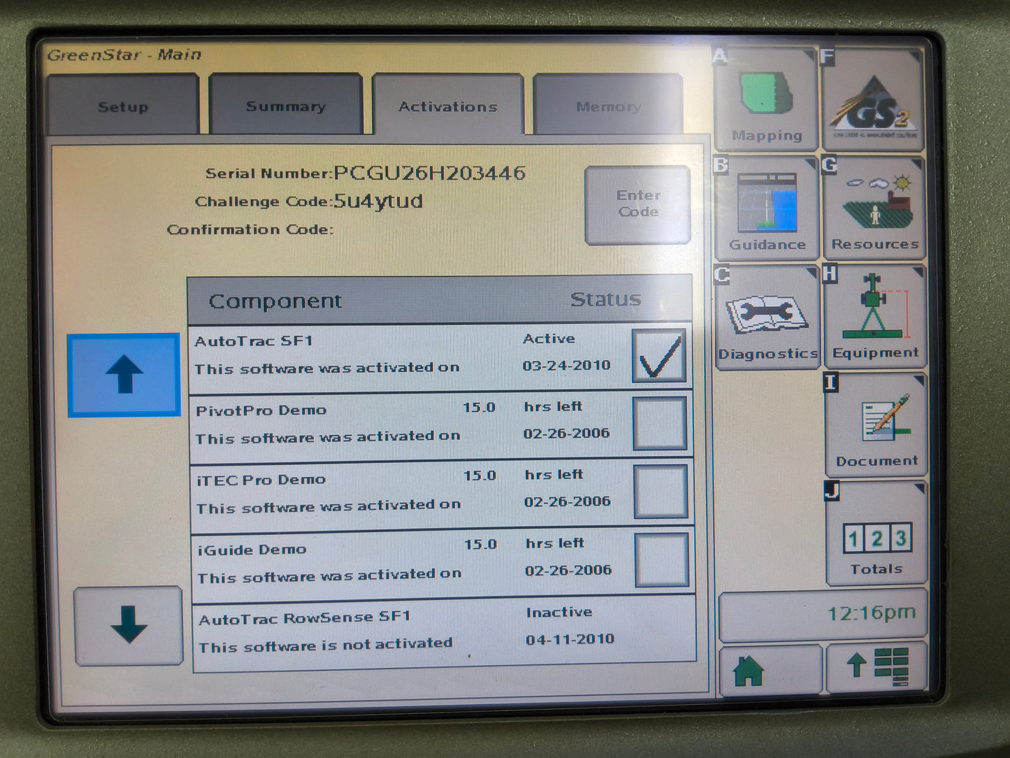 John Deere GreenStar™ GS2 2600 Display
