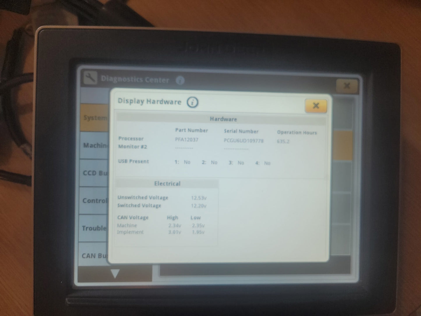 John Deere Gen 4 4640 Display