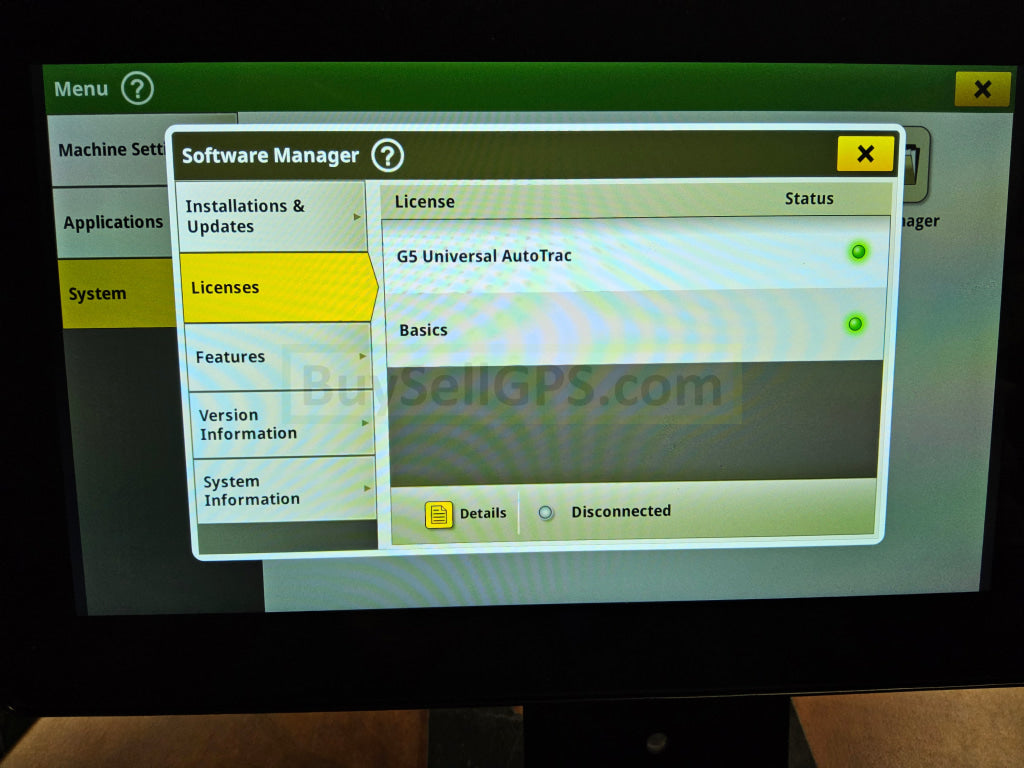 John Deere G5 Universal Display Agriculture