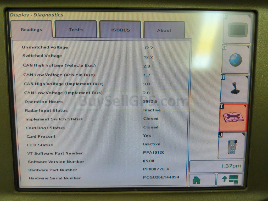 John Deere Greenstar™ Gs2 2600 Display Agriculture