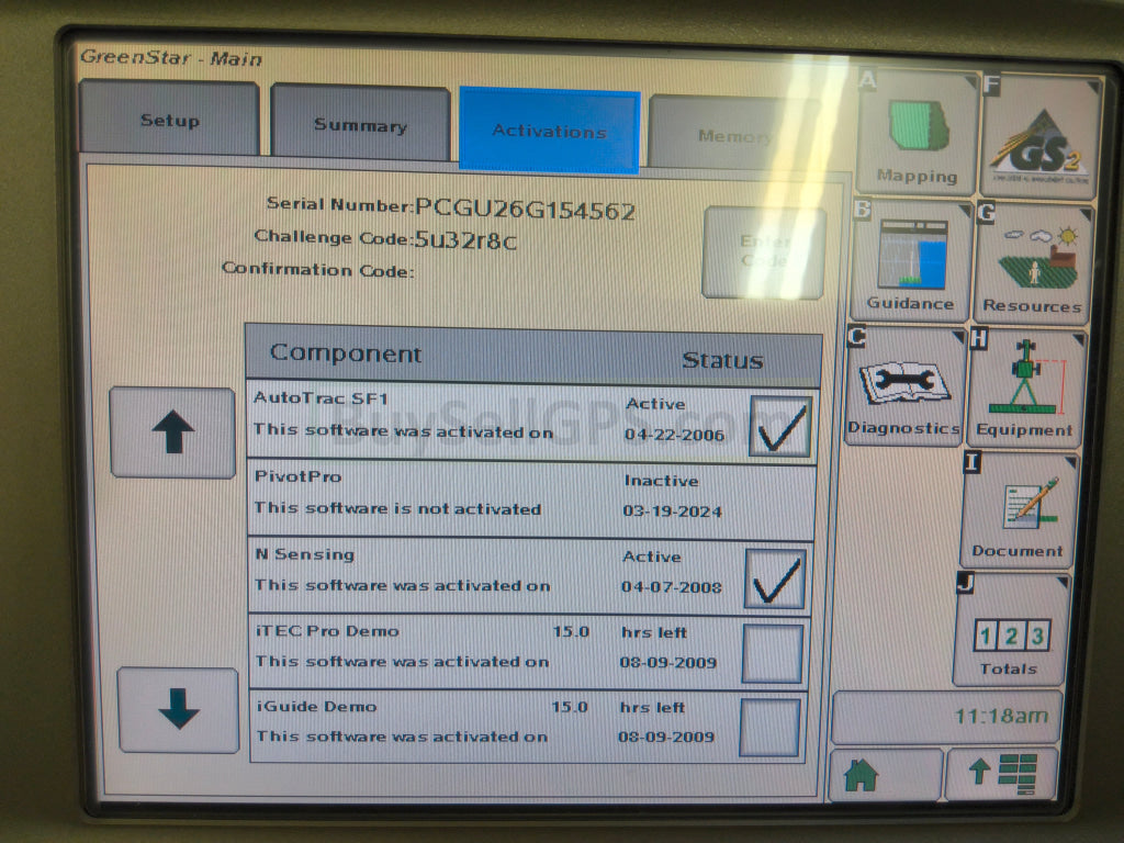 John Deere GreenStar™ GS2 2600 Display Agriculture