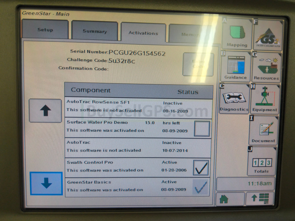 John Deere GreenStar™ GS2 2600 Display Agriculture