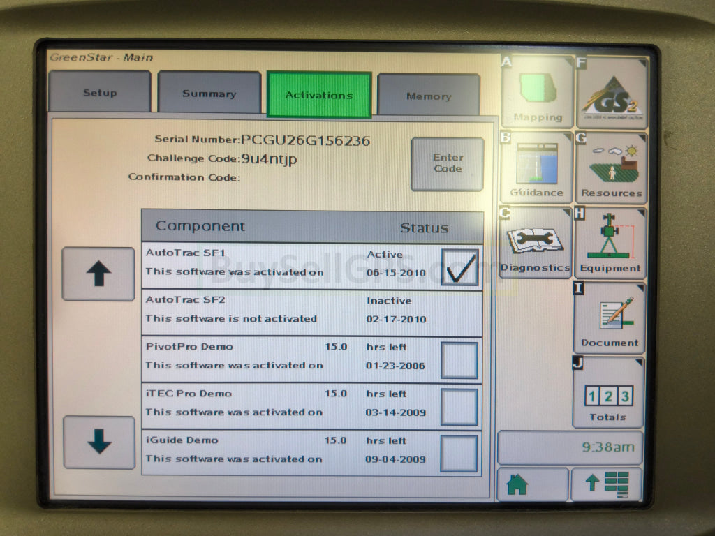 John Deere GreenStar™ GS2 2600 Display Agriculture