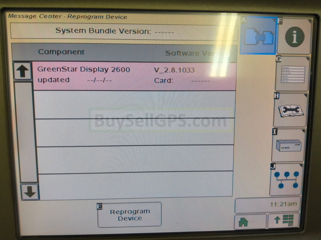 John Deere GreenStar™ GS2 2600 Display Agriculture