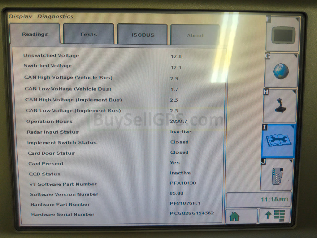 John Deere GreenStar™ GS2 2600 Display Agriculture