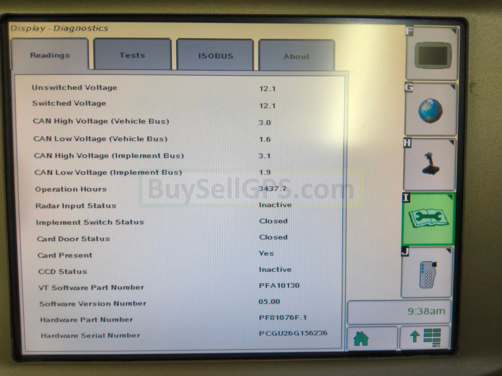 John Deere GreenStar™ GS2 2600 Display Agriculture
